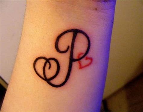 p tattoo designs|P letter tattoo